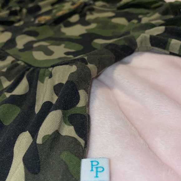 3 pc Posh Peanut Cadet Camouflage Ruffle Bummmie Set & 2XL Mom Robe - Picture 10 of 13